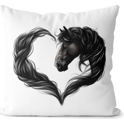 Impar Polštář Horse heart black 55x55 – Hledejceny.cz
