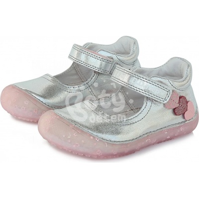 D.D.Step kožené barefoot balerínky H063-399 white