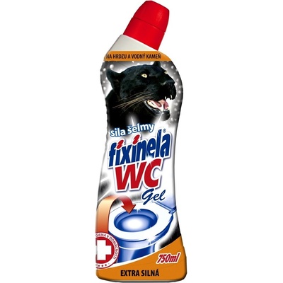 Fixinela Extra silná WC gel Síla šelmy 750 ml