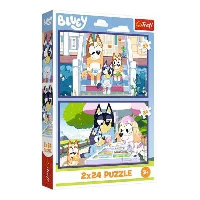 Trefl Trefl: Funny Bluey - 2 x 24 части пъзел