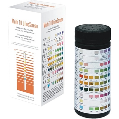UrineScreen Multi 10 prúžky diagnostické 100 ks