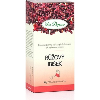 Dr.Popov Čaj Růžový ibišek 20 x 2,5 g