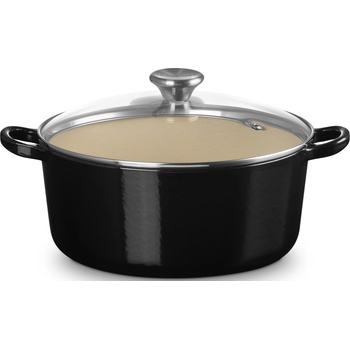 Le Creuset Тава за печене Tradition Collection със стъклен капак 22 см черен мат (27001220000461)