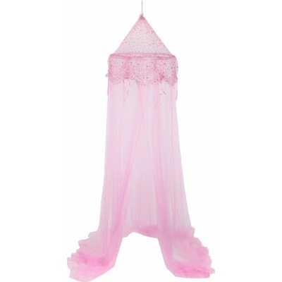 DekorStyle Baldachýn nad postel Princess růžový 60x250 cm růžový