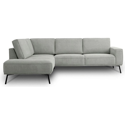 Scandic Светлосив шенилов ъглов диван (ляв ъгъл/L форма) Amsterdam - Scandic (18772SN MIT180)