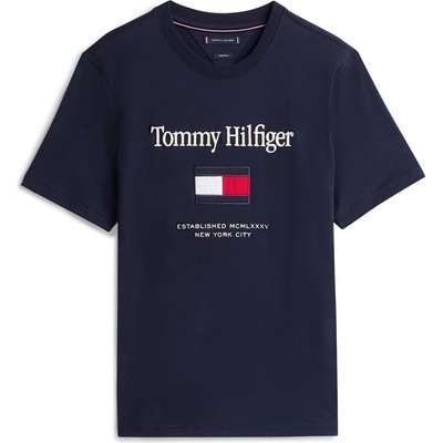 Tommy Hilfiger Тениска Tommy Hilfiger Men's Embro Flag T-Shirt - Desert Sky