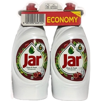 Jar prostriedok na umývanie riadu s pomarančom a granátovým Jablkom 2 x 900 ml