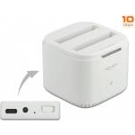 Delock 63084 докинг станция за устройство за съхранение на данни USB 3.2 Gen 2 (3.1 Gen 2) Type-C Бяла (63084)