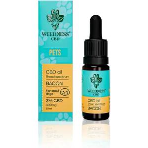 Weednesscbd Широкоспектърно cbd масло 3% за малки кучета | Бекон (10 мл) (wopsd)