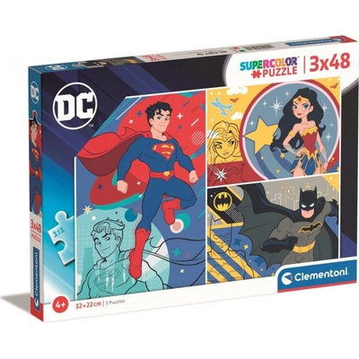 Clementoni DC Comics 25272 3 x 48 dílků