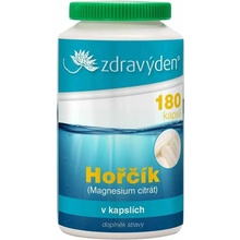Zdravýden Horčík Magnezium citrát 180 kapsúl