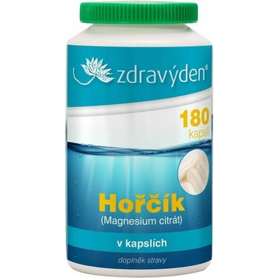 Zdravýden Horčík Magnezium citrát 180 kapsúl