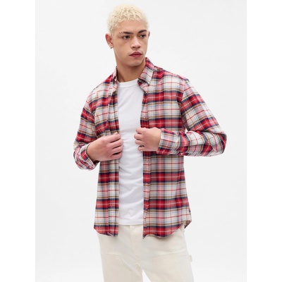 Gap košile oxford standard fit červená