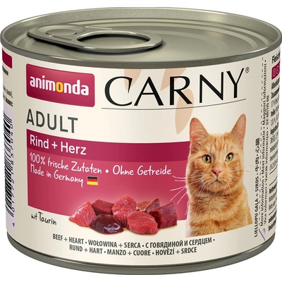 Animonda Carny Adult hovädzie a srdiečka 6 x 200 g