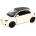 Kinsmart Метална количка Kinsmart - Fiat 500e, 1: 28, бежова (55126)