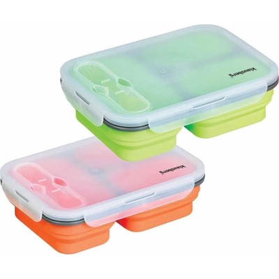 Klausberg obědový box 1100ml oranžová silikon