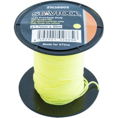 Špagát 50m 1,7mm žltý