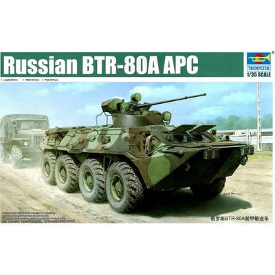 Trumpeter slepovací model Russian BTR-80A APC 1:35
