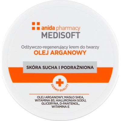 Anida Medisoft výživný a regenerační krém na obličej s arganovým olejem 100 ml