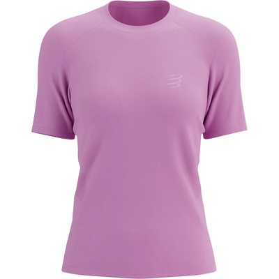 Compressport Дамска тениска Compressport Women's Performance S/S T-Shirt Running shirt - Cyclamen / Refelctive Cyclamen (916-3349-0312)