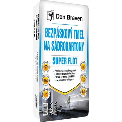 Den Braven Bezpáskový tmel na sadrokartóny SUPER FLOT 25 kg