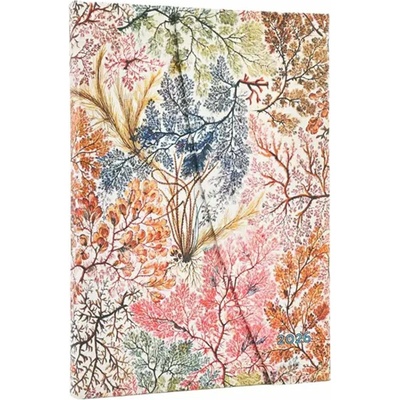 Anemone William Kilburn Midi 12-month Vertical Hardback Dayplanner Wrap Closure 2025