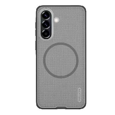 Хибриден удароустойчив кейс с MagSafe за Samsung Galaxy A57 - Nillkin Super Frosted Shield Pro Magnetic Case (черен-прозречен) (57983129769)