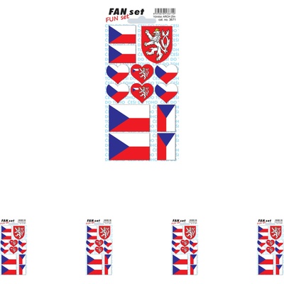 Walteco Samolepky ČR, 80x160mm Množstvo: 5 ks , 20184BP1