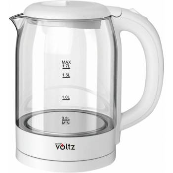 Voltz Електрическа кана Oliver Voltz OV51230X, вместимост 1.7 литра, 2200W, бяла (OV51230X - white)