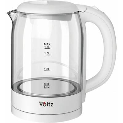 Voltz Електрическа кана Oliver Voltz OV51230X, вместимост 1.7 литра, 2200W, бяла (OV51230X - white)