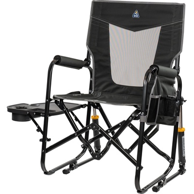 GCI Outdoor Къмпинг стол Gci Stowaway Rocker with Side Table Camping chair - Dark Charcoal - размер 61, 5 x 61, 5 x 98 cm (580-2017-0111)