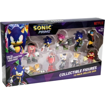 SEGA Фигурки Sonic Prime Collectible Figures пакет от 12 броя Deluxe Box, Вариант 1 (SON2080)