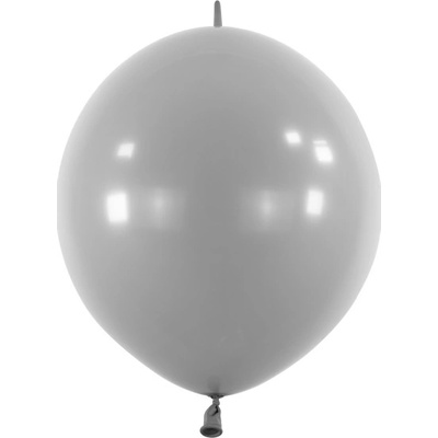 Amscan Balónky latexové spojovací dekoratérské Fashion šedé 30 cm