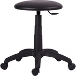 Antares Работна табуретка Antares LABOR, до 100 кг, изкуствена кожа, черна (LABOR)