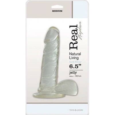 REAL RAPTURE Dildo JELLY DILDO CLEAR 6,5"