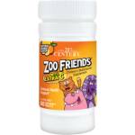 21st Century Zoo Friends Multi + Extra C [60 Дъвчащи таблетки] Портокал