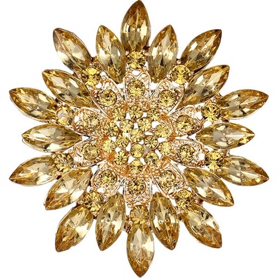 Amparo Miranda Brošňa Kvet AM017 Gold