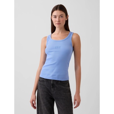 GAP Žebrované tílko s logem Modrá – Zboží Dáma