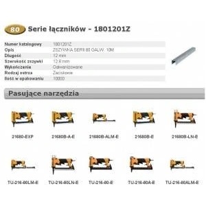 Bostitch Staples 80 12mm 10m (1801201Z)