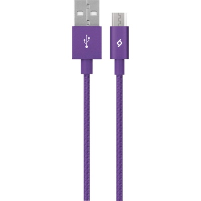 Ttec Кабел ttec - AlumiCable, USB-A/Micro USB, 1.2 m, лилав (8694470664392)