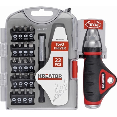 Powerplus Kreator KRT064460 - Sada bitů 22 ks PZ/PH/SL/HX/TX