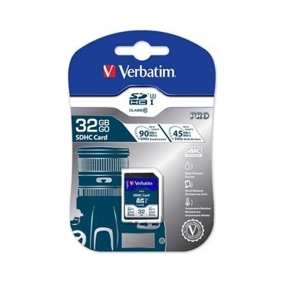 Verbatim Secure Digital Card Pro U3 32GB U3 47021