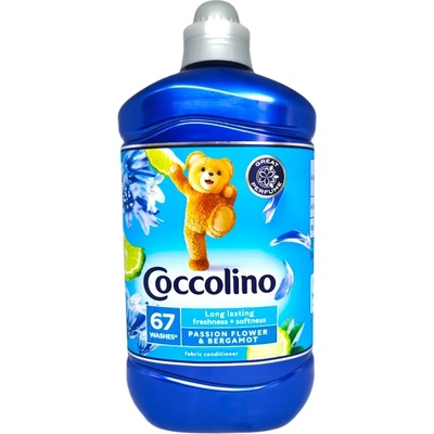 Coccolino омекотител, Passion flower & Bergamot, 64 пранета, 1.600л