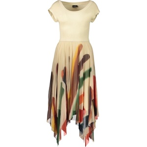 Desigual Дълга рокля за жени desigual, Размер m, Цвят Бежов (26swvk39_be1001)