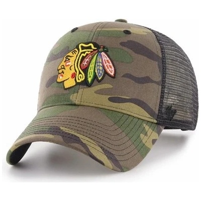 47 Brand Chicago Blackhawks Camo Branson MVP Snapback camo / černá / černá