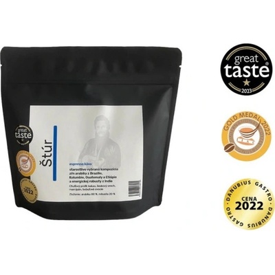 KÁVOHOLIK Espresso káva Štúr A/R 80/20 zrnková 1 kg