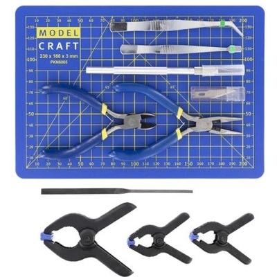 Shesto Комплект инструменти Modelcraft с подложка за рязане (15 части)