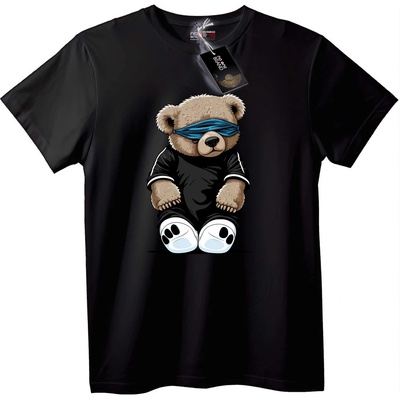 NOONEBRAND Тениска Мечок със Превръзка - L, Black