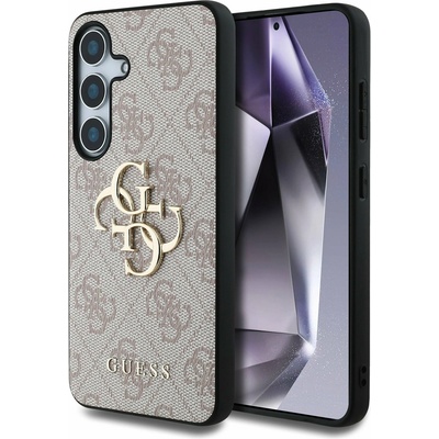 GUESS PU PU Метално лого 4G заден капак за Samsung Galaxy S25+ Pink Guess | Lilav | ЖЕНИ | UNI