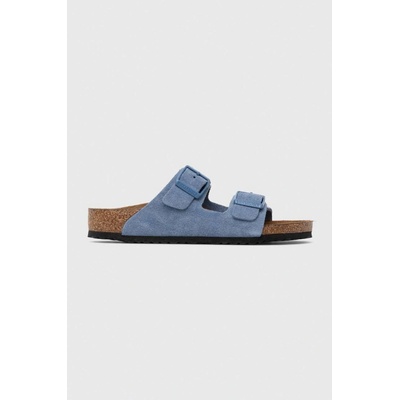 Birkenstock Arizona Kids Dětské semišové pantofle VL 1026915.24.35 modrá